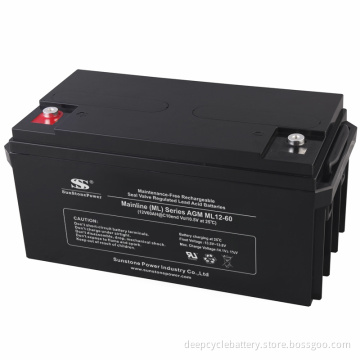 Sealed Lead Acid Batteries Ml12-60 (12V60ah) VRLA Battery Lead Acid Batteries
